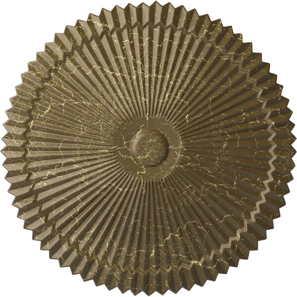 Ekena Millwork Shakuras Ceiling Medallion (Fits Canopies up to 5"), 24"OD x 3"P, Mississippi Mud Crackle CM24SHMMC - main